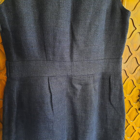 J. Crew Navy Blue Sheath Dress with Waist Tabs - Size 2P - Picture 11 of 16